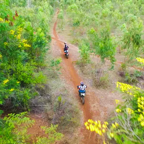 After an in-depth initiation, break out for a trail ride into the woods adjoining the dirt park with rocky dips and elevations.